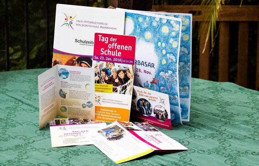 Schriftliches Matreial für die Pressearbeit